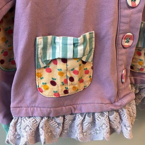 Matilda Jane hoodie sweatshirt purple 2 - Picture 3 of 8